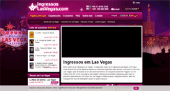 Desktop Screenshot of ingressoslasvegas.com
